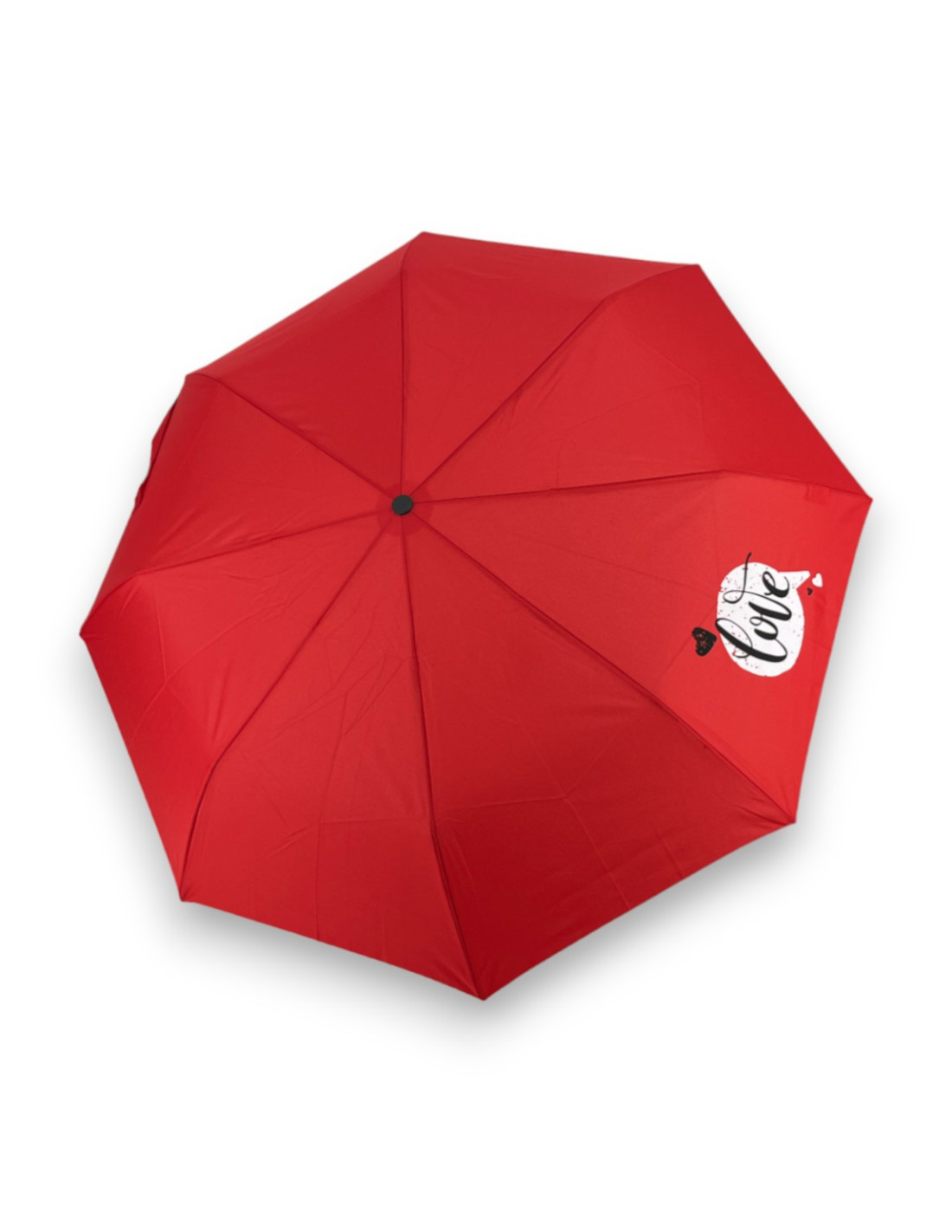 Mini Light Kids Red Love - dětský skládací deštník