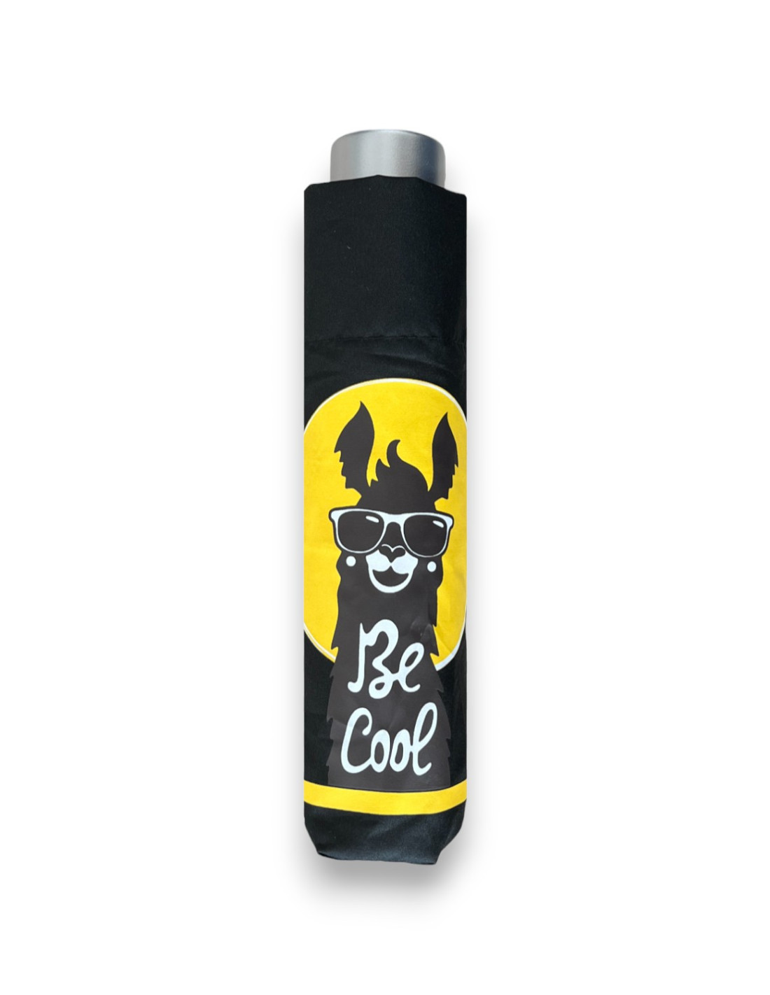 Mini Light Kids Black Lama - dětský skládací deštník