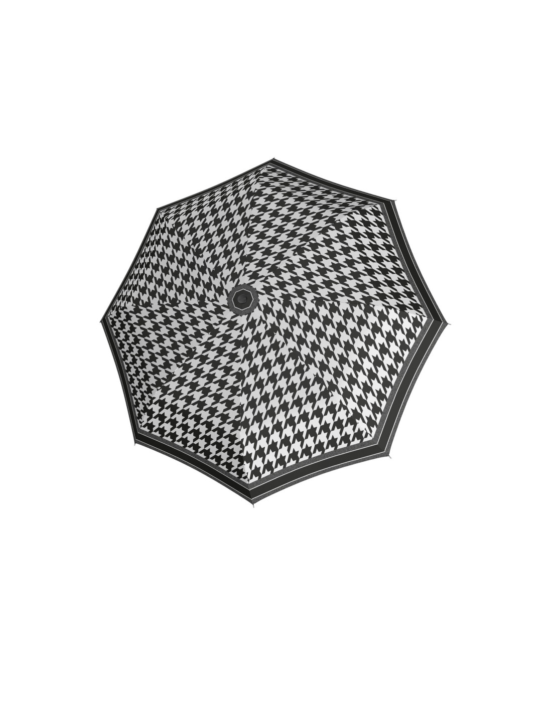 Fiber Havanna Black&White - dámský skládací deštník