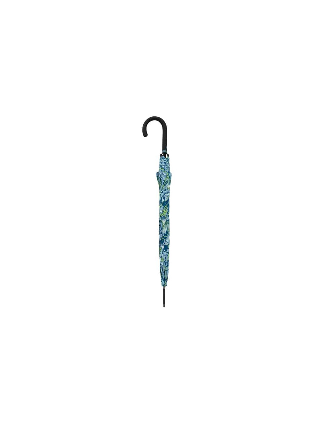 Fiber Flex Long AC Paisley blue - dámský holový vystřelovací deštník