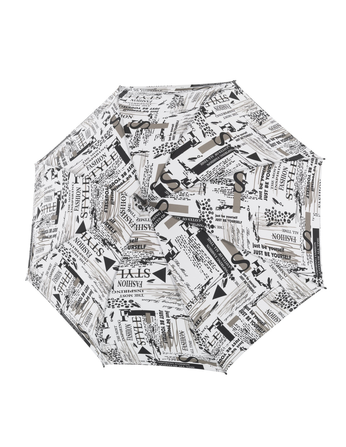 Fiber Flex AC Scribble White - dámský holový vystřelovací deštník