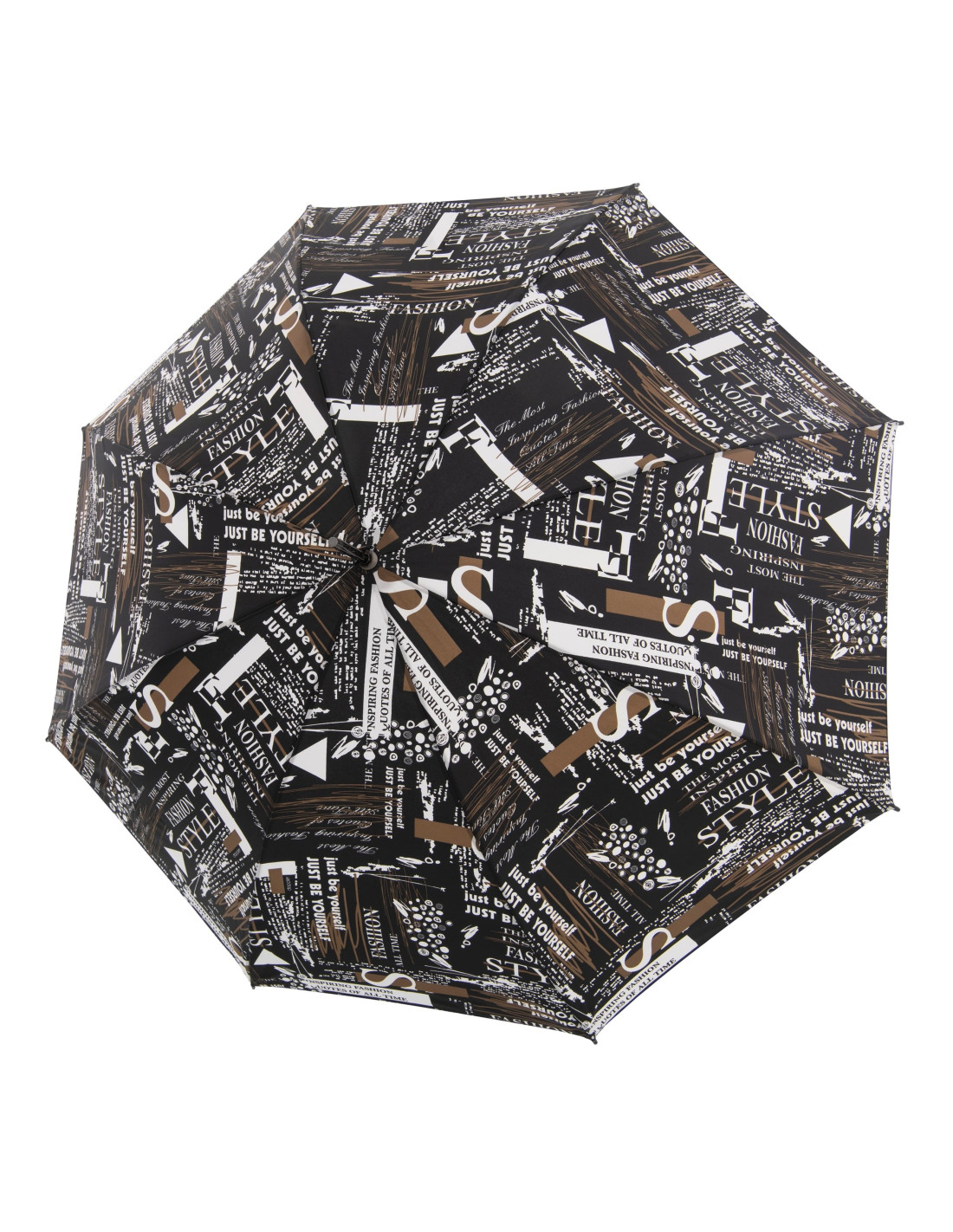 Fiber Flex AC Scribble Black - dámský holový vystřelovací deštník