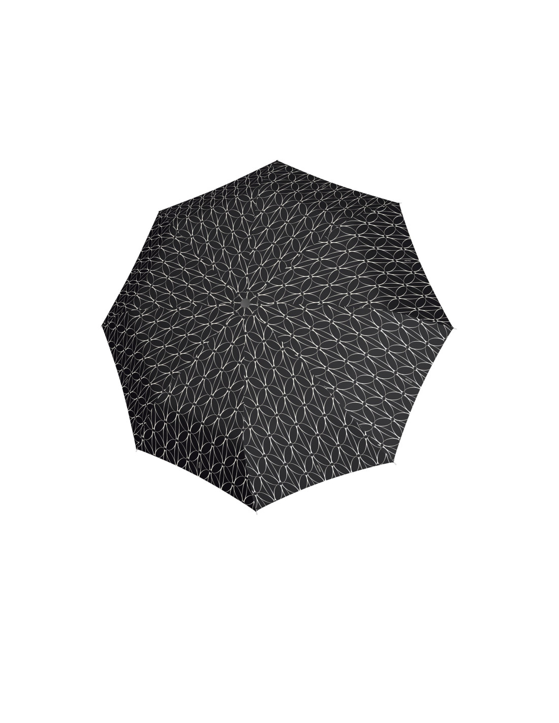 Fiber Magic Black&White Rings - dámský plně automatický deštník