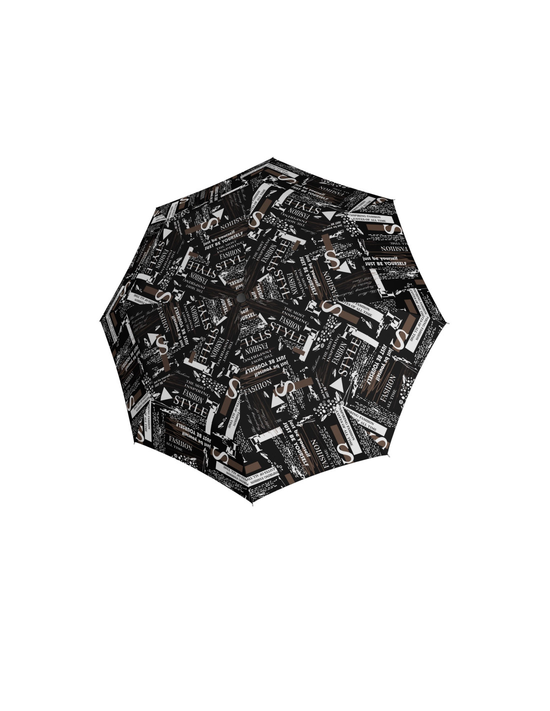 Fiber Magic Scribble Black - dámský plně automatický deštník