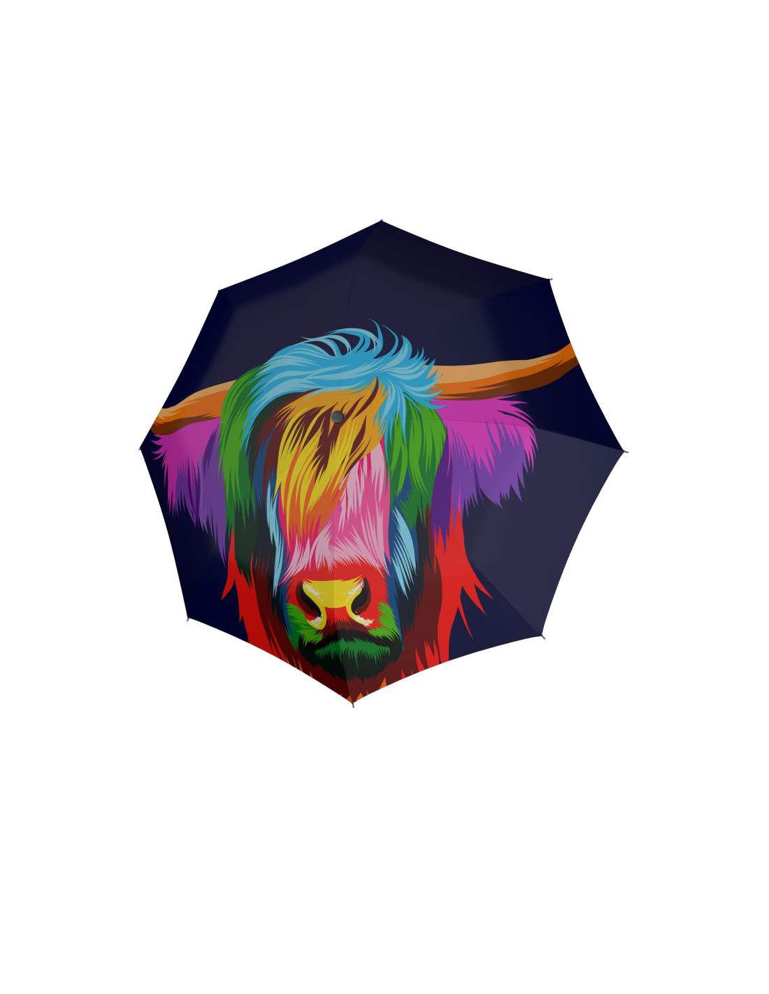 Modern Art Magic Cattle - dámský plně automatický deštník