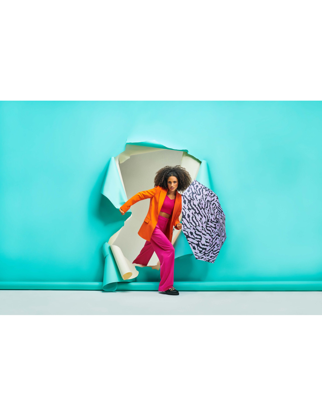 KNIRPS T.200 Hunting Lavender - elegantní plně automatický deštník