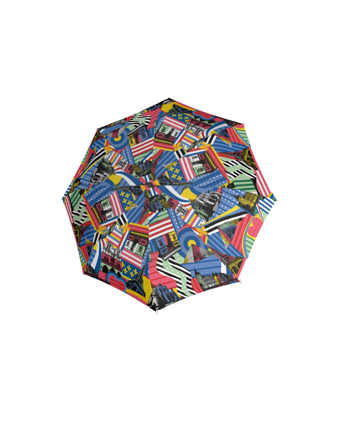Knirps T .200 medium duomatic paris pop elegantní plně automatický deštník
