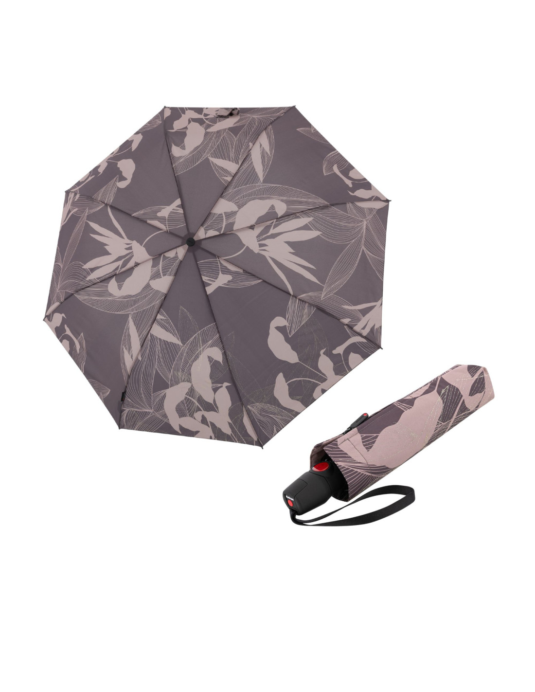 KNIRPS T.200 Medium Duomatic Garden Earth - elegantní plně automatický deštník