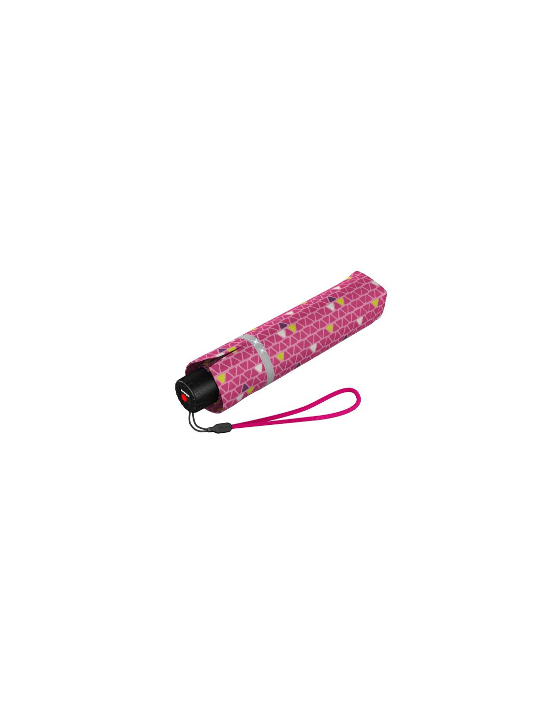 Knirps Rookie Triple Pink Reflective lehký skládací deštník