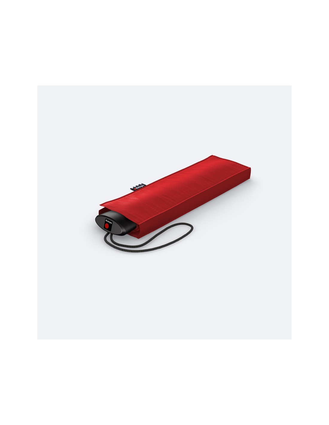 KNIRPS AS.050 SLIM SMALL RED - lehký dámský skládací plochý deštník