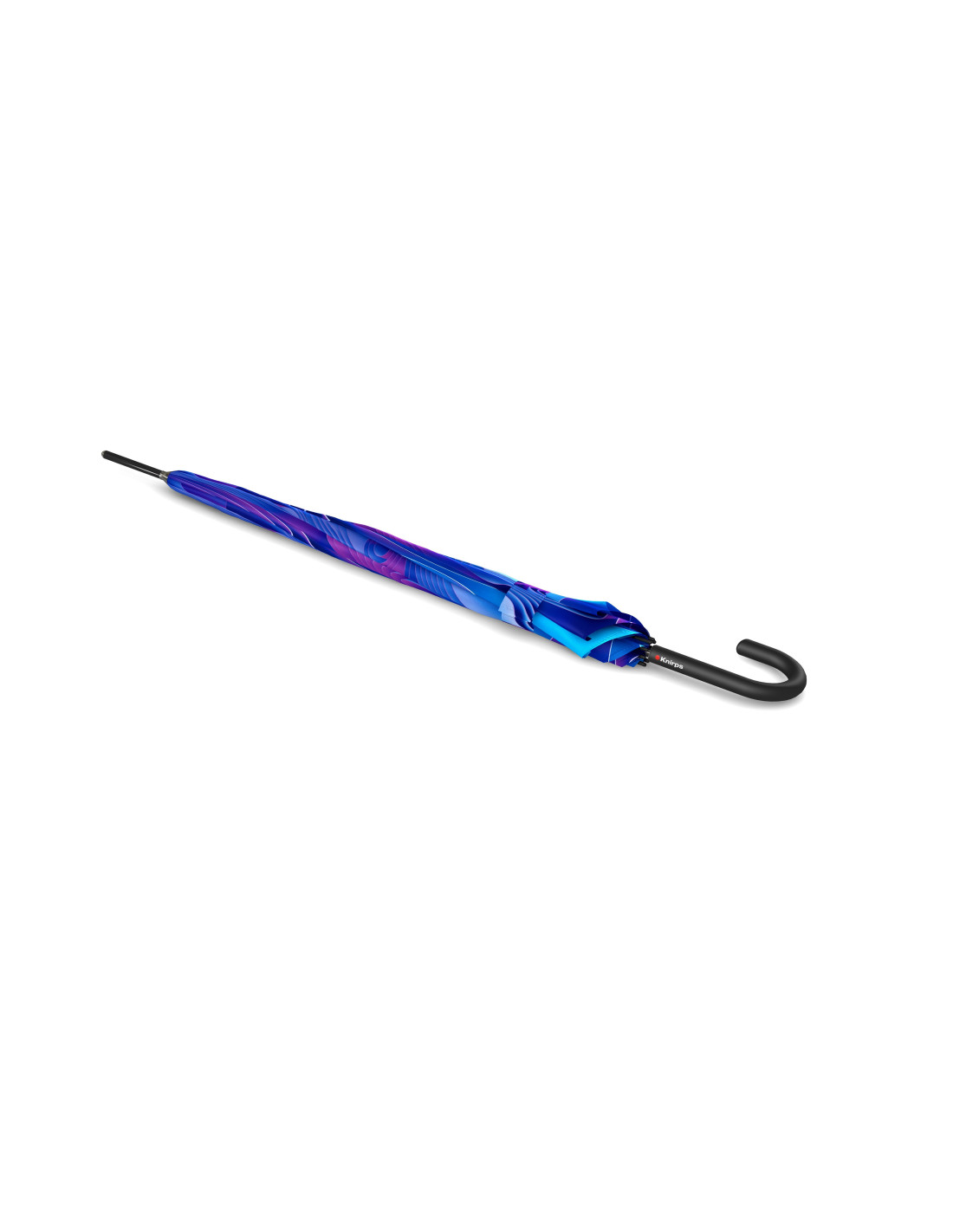 Knirps T .760 Stick Automatic wawes ice - elegantní holový vystřelovací deštník