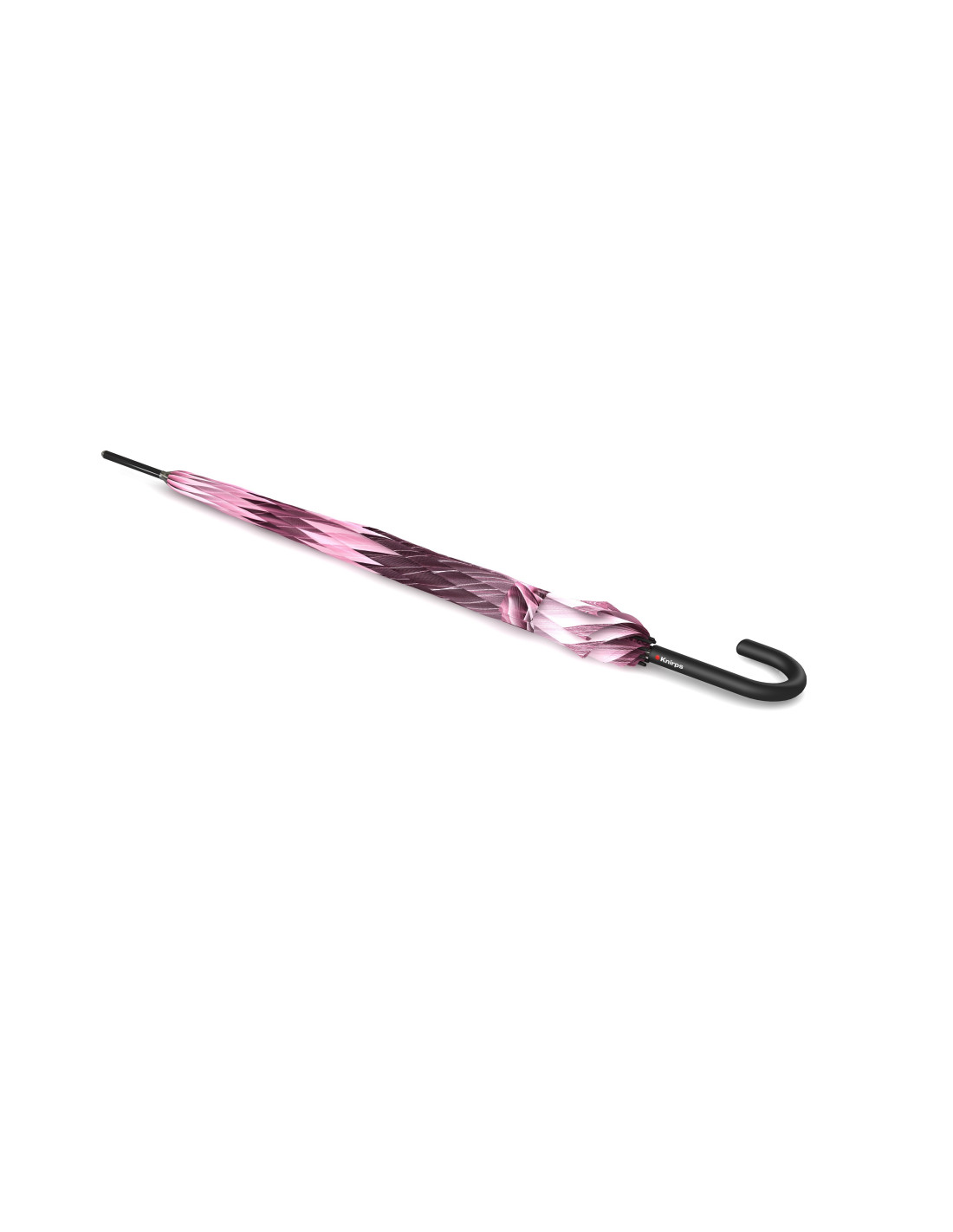 Knirps T .760 Stick Automatic Aura rose - elegantní holový vystřelovací deštník