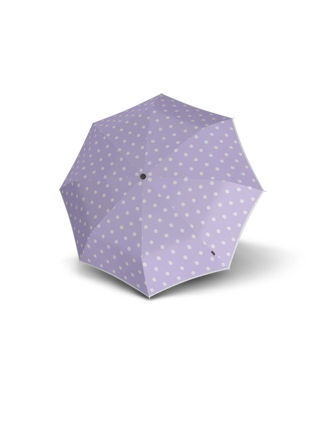 Knirps A.760 Stick Automatic Dot Art Lavender - elegantní holový vystřelovací deštník