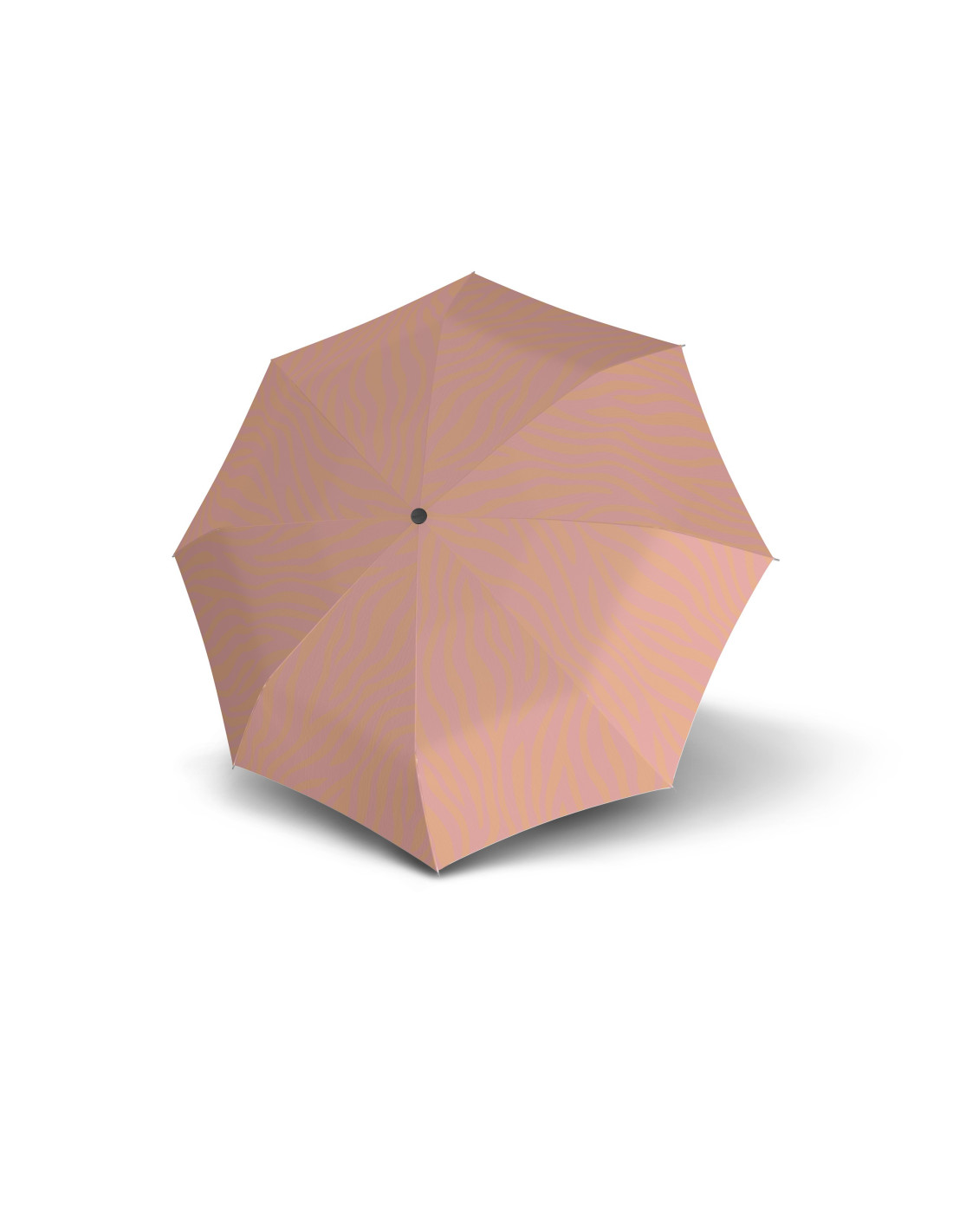 KNIRPS A.760 STICK AUTOMATIC Zebra Peach - elegantní holový vystřelovací deštník
