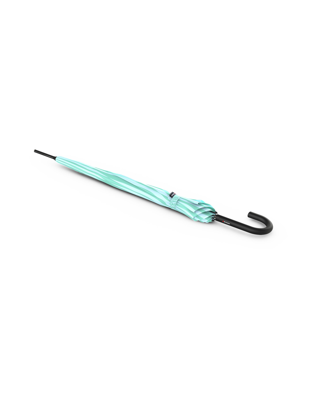 KNIRPS A.760 STICK AUTOMATIC Zebra Mint - elegantní holový vystřelovací deštník