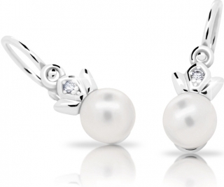 Dětské naušnice Cutie C2267-Ag White