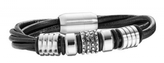 UNISEX KOŽENÝ NÁRAMEK POLICE PJ25718BLB/01-S