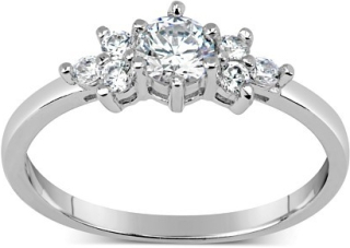 Stříbrný prstýnek LANCE se Swarovski Zirconia - SHZR427