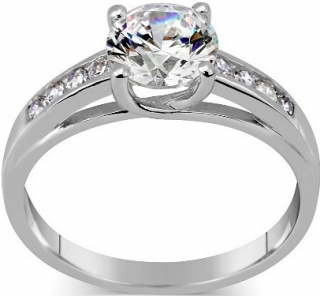 Stříbrný prsten EXCLUSIVE se Swarovski Zirconia - TWR902535