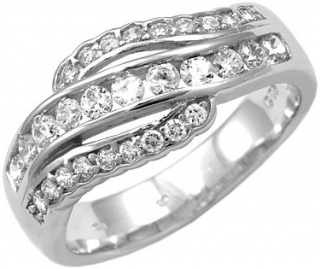 Elegantní stříbrný prsten FLARE - JJJR0154