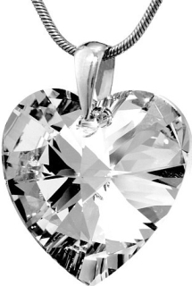 Stříbrný přívěsek Srdce 28mm Comet Argent se Swarovski Elements-LSW169P