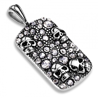 Přívěsek Skulls z chirurgické oceli SSPH-7898