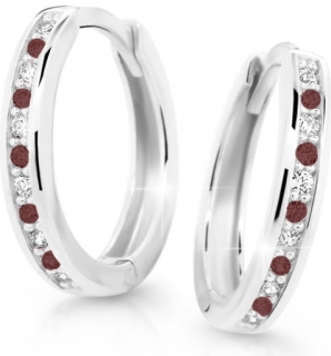 Dětské naušnice Cutie C3344-B Ruby Dark