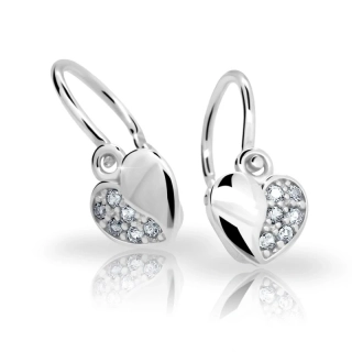 Dětské náušnice Cutie C2160-B CZ White