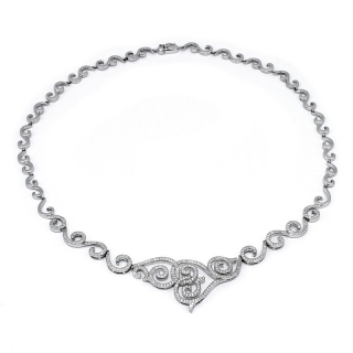 Stříbrný náhrdelník PRINCESS s micro zirconia JJJN0270