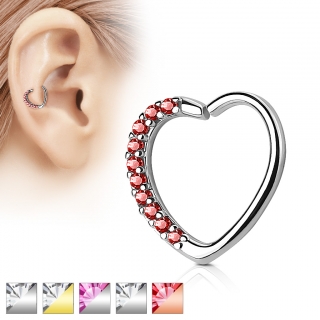 Piercing do nosu/ucha ve tvaru srdce RXH01