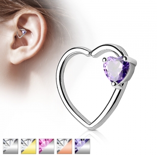 Piercing do nosu/ucha ve tvaru srdce RXH02