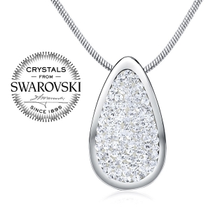 stříbrný přívěsek 24 mm se Swarovski® Crystals SILVEGOB16079