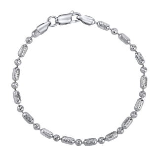 Stříbrný náramek BEADS 3 mm TTTB18R4
