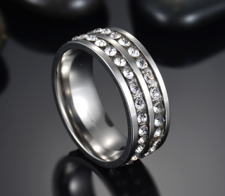 Prsten z chirurgické oceli R-H9878 Steel
