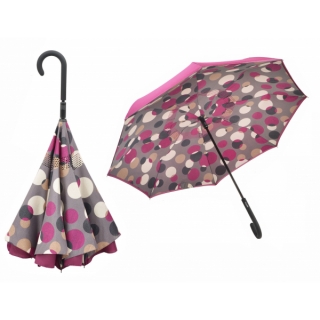 Doppler CRAZY Dots Berry dámský holový deštník