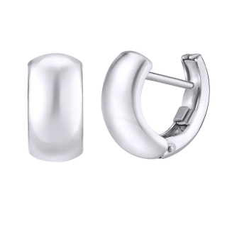 Stříbrné náušnice kruhy rhodiované SILVEGOB31884