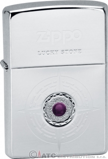 Benzínový zapalovač Zippo LUCKY STONE violet 28168