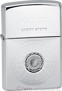 Benzínový zapalovač Zippo LUCKY STONE white 28169