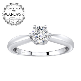SILVEGO stříbrný prsten se Swarovski® Crystals SILVEGOB25003