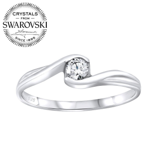 SILVEGO stříbrný prsten se Swarovski® Crystals SILVEGOB25021