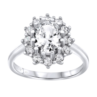 Stříbrný prsten CESARIA s Brilliance Zirconia JJJR985