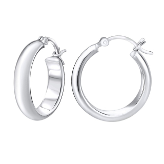 Stříbrné náušnice kruhy 2 cm x 5 mm ZT58026516