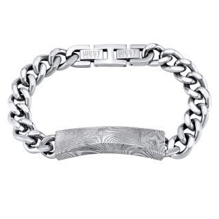 WEST SIDE náramek DAMASTEEL z chirurgické oceli 22 cm TJWM013B