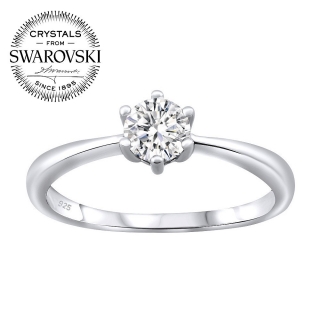 SILVEGO stříbrný prsten SOPHIA se Swarovski® Crystals