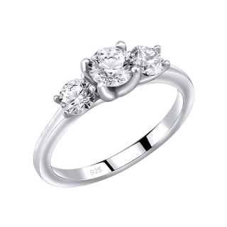 SILVEGO stříbrný prsten VICTORIA se Swarovski® Zirconia