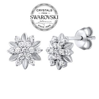 SILVEGO stříbrné náušnice ALIVIA se Swarovski® Zirconia