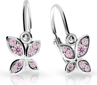 Dětské naušnice Cutie C2259-B Cz Pink