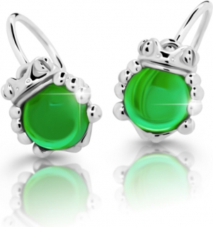 Dětské naušnice Cutie C3758-B Green