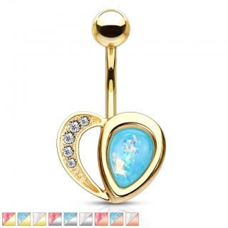 Piercing do pupíku z chirurgické oceli NSQ-5043-