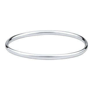 Stříbrný kruhový náramek pro ženy LYRA 4 mm
